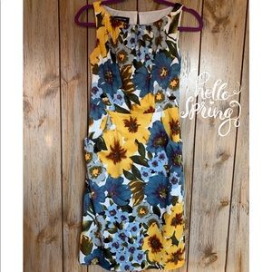 🌹Jones New York Sleeveless Floral Dress Size 2 🌹
